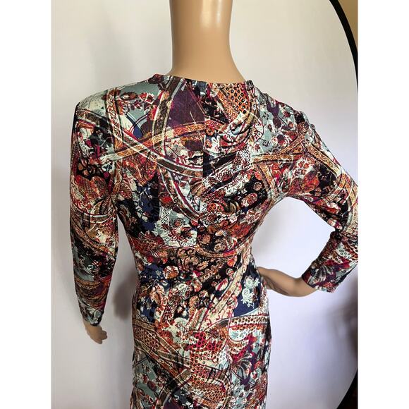 Peruvian Connection Imari wrap dress Size XS Extra Small - Picture 6 of 7